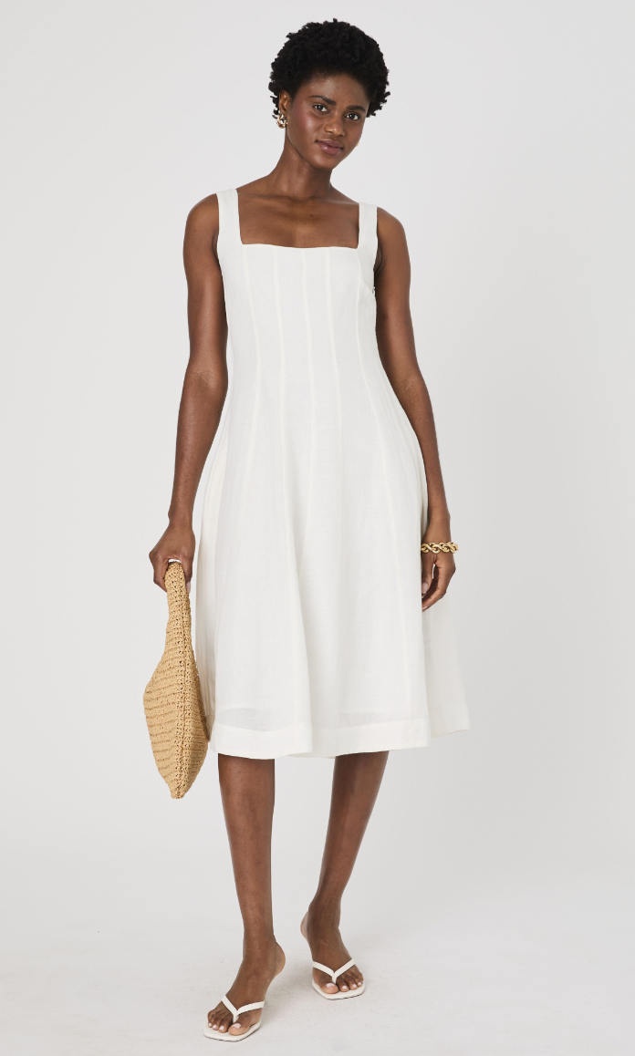 Birdie Linen Midi Dress