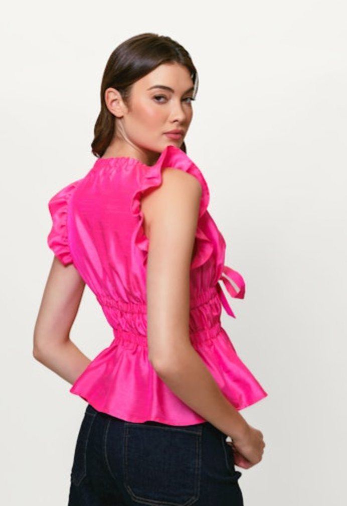 Tazz Flutter Sleeve Top