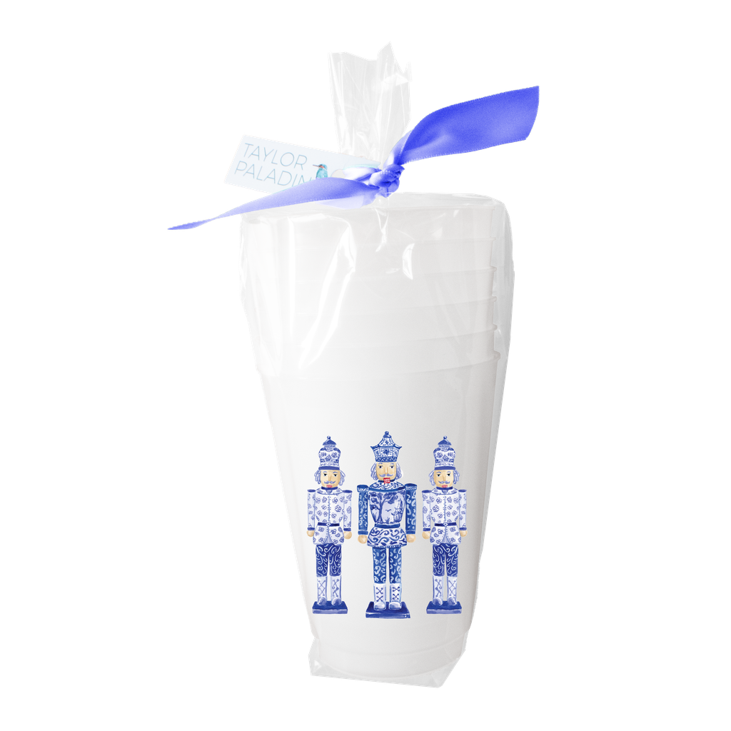 Chinoiserie Nutcrackers Frosted Cup