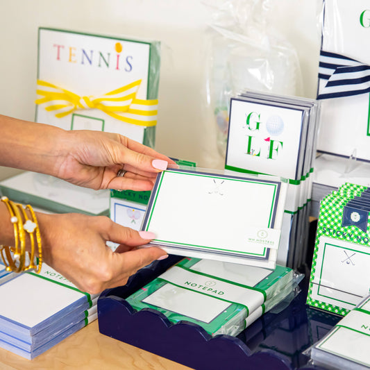 5x7 Tennis Racquets Notepad