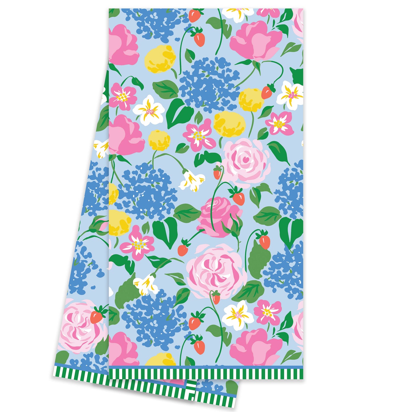 Strawberry Floral Tea Towel