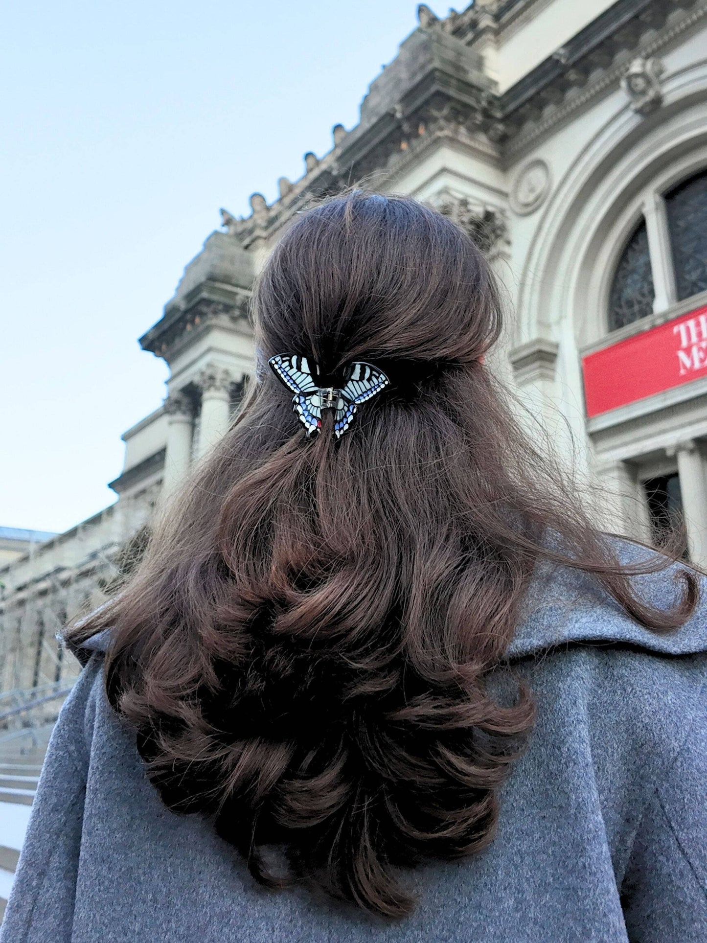 Hand-Painted Mini Swallowtail Butterfly Claw Hair Clip | Eco-Friendly