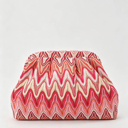 Striped Clutch
