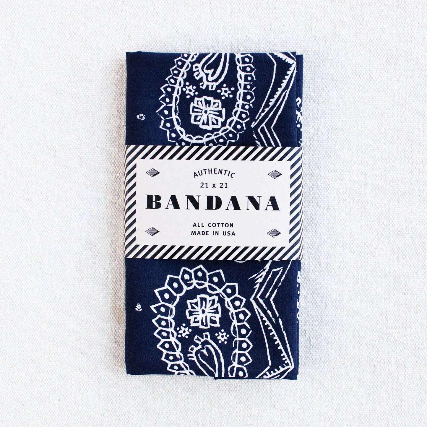 Navy Sketch Paisley Bandana