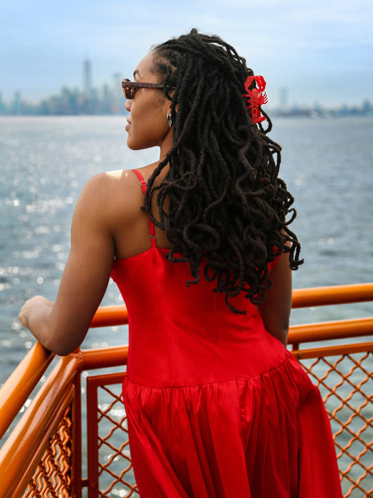 Hand-painted Lobster Claw Hair Clip | Eco-Friendly