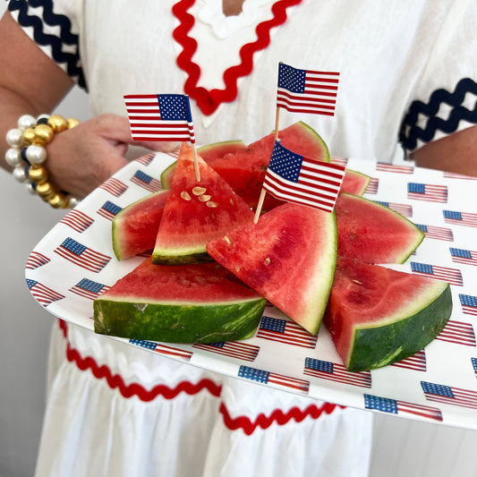 American Flag Serving Platter