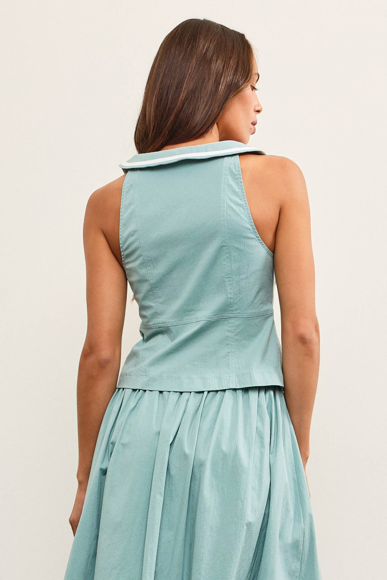 Scoop Neck Tie Top