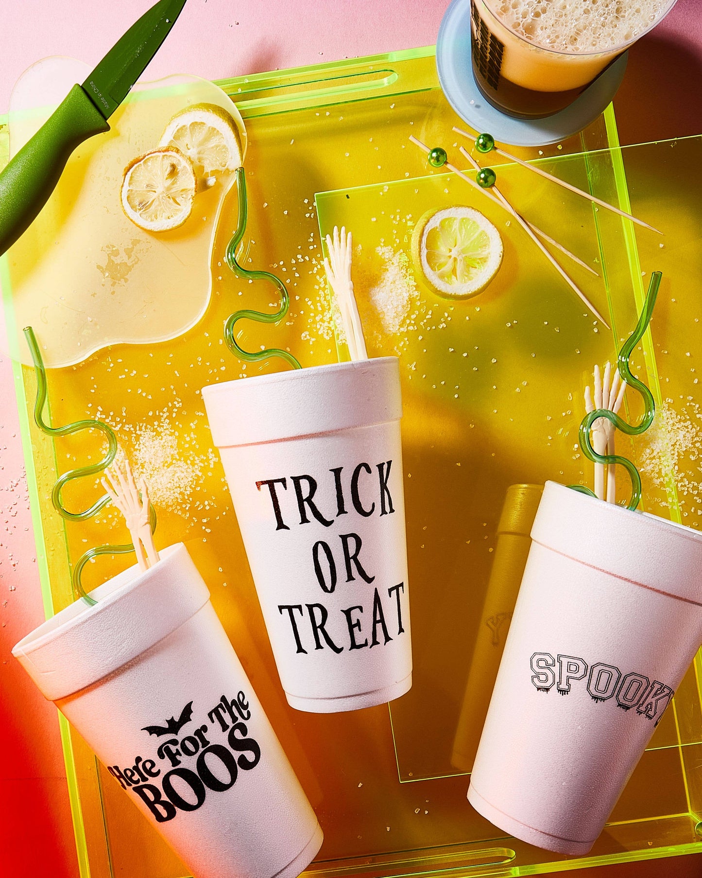 Trick Or Treat Halloween Foam Cups- Halloween