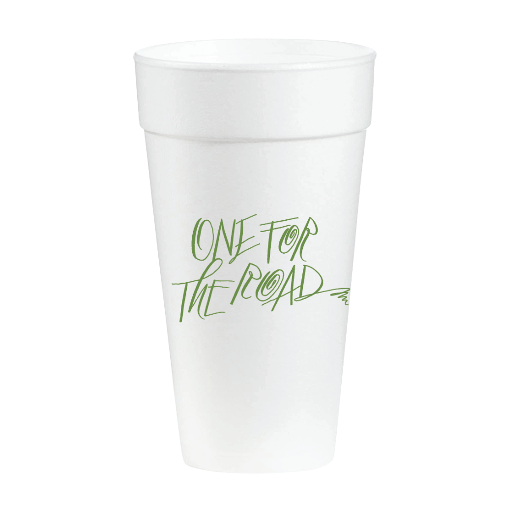 One for the Road Calligraphy Cup Sleeve