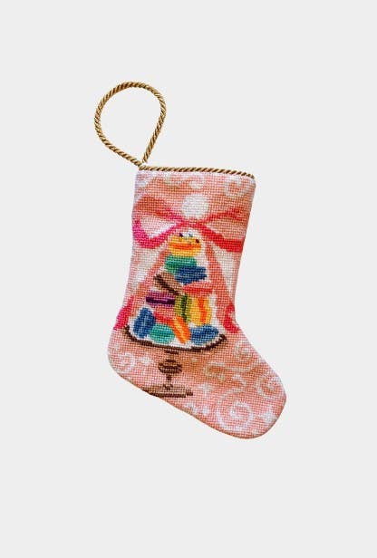 "Bon Appetit" Macarons Bauble Stocking