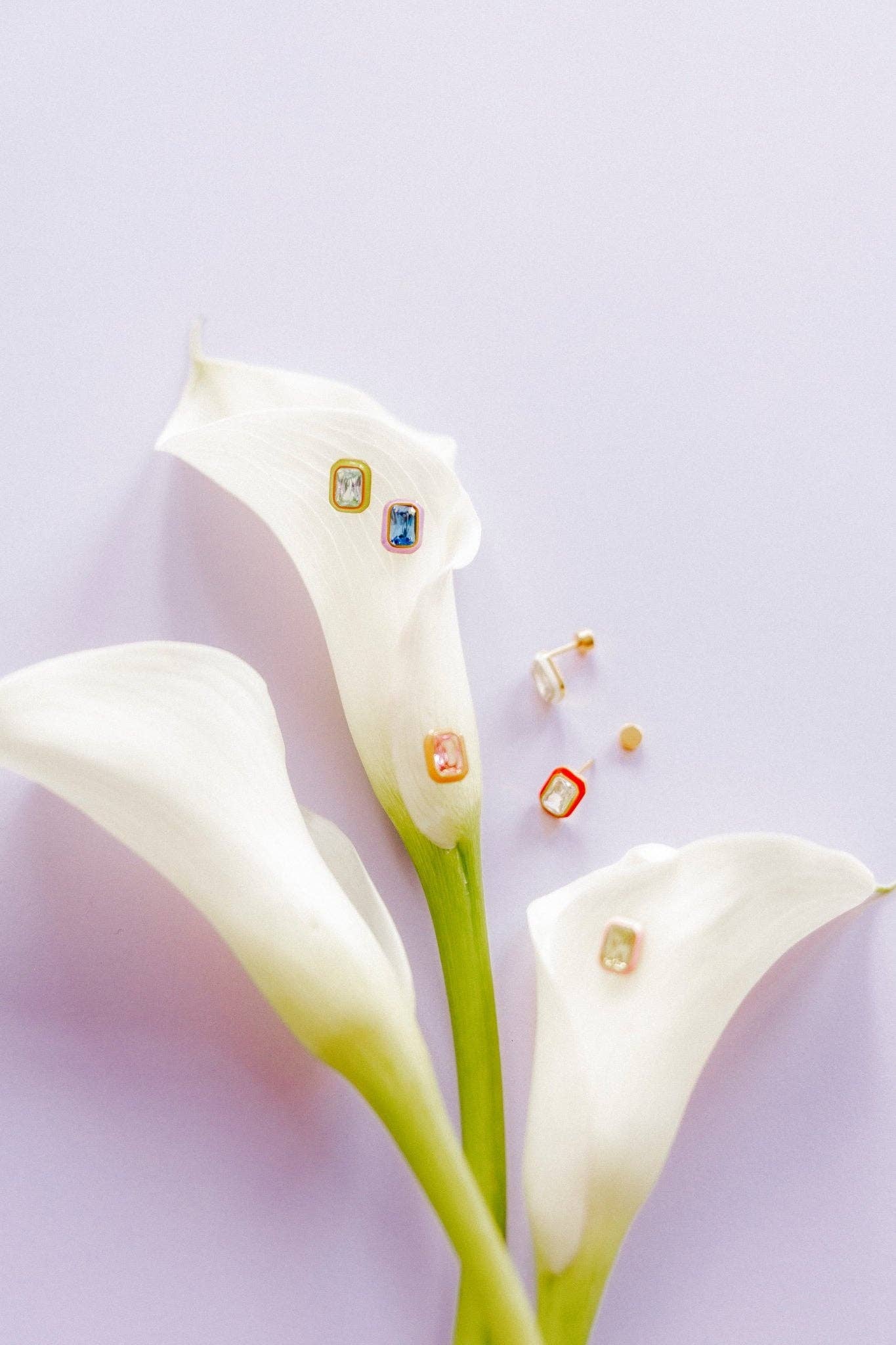Screwback Stud Earrings - Whitney Lime Zest