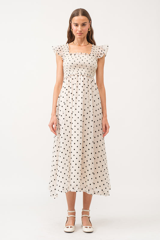 Jacquelyn Polka Dot Midi (Size L)