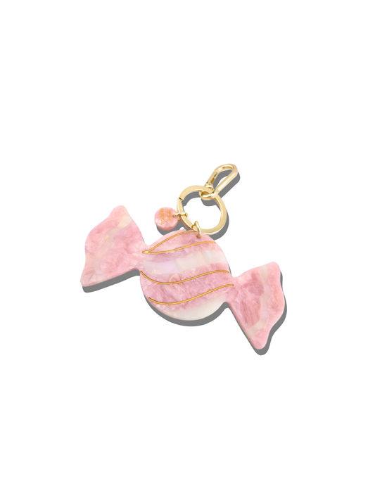 Hand-painted Bonbon Candy Bag Charm + Keychain | Eco