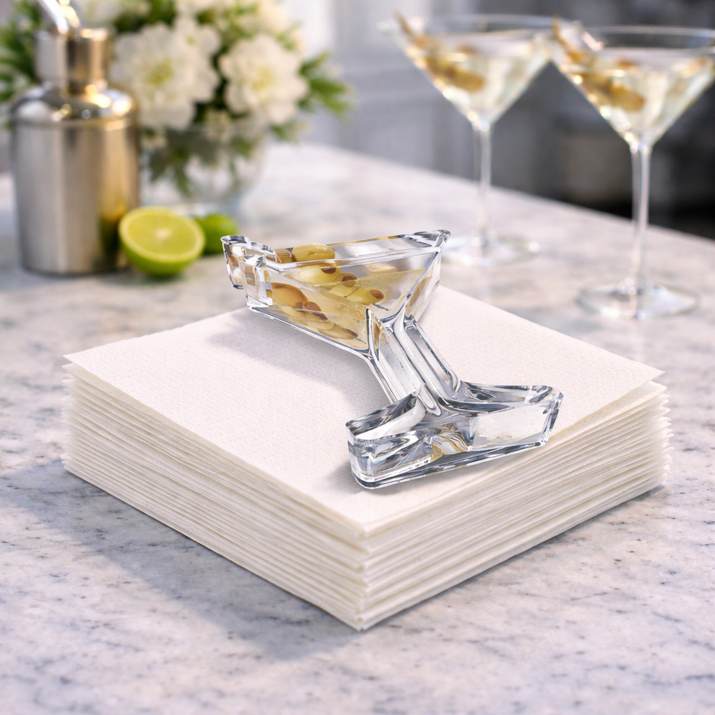 Acrylic Napkin Weight Martini
