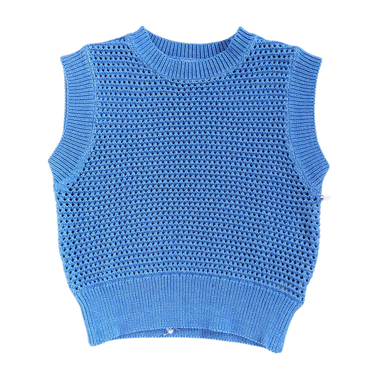 Cobalt Open Knit Sweater