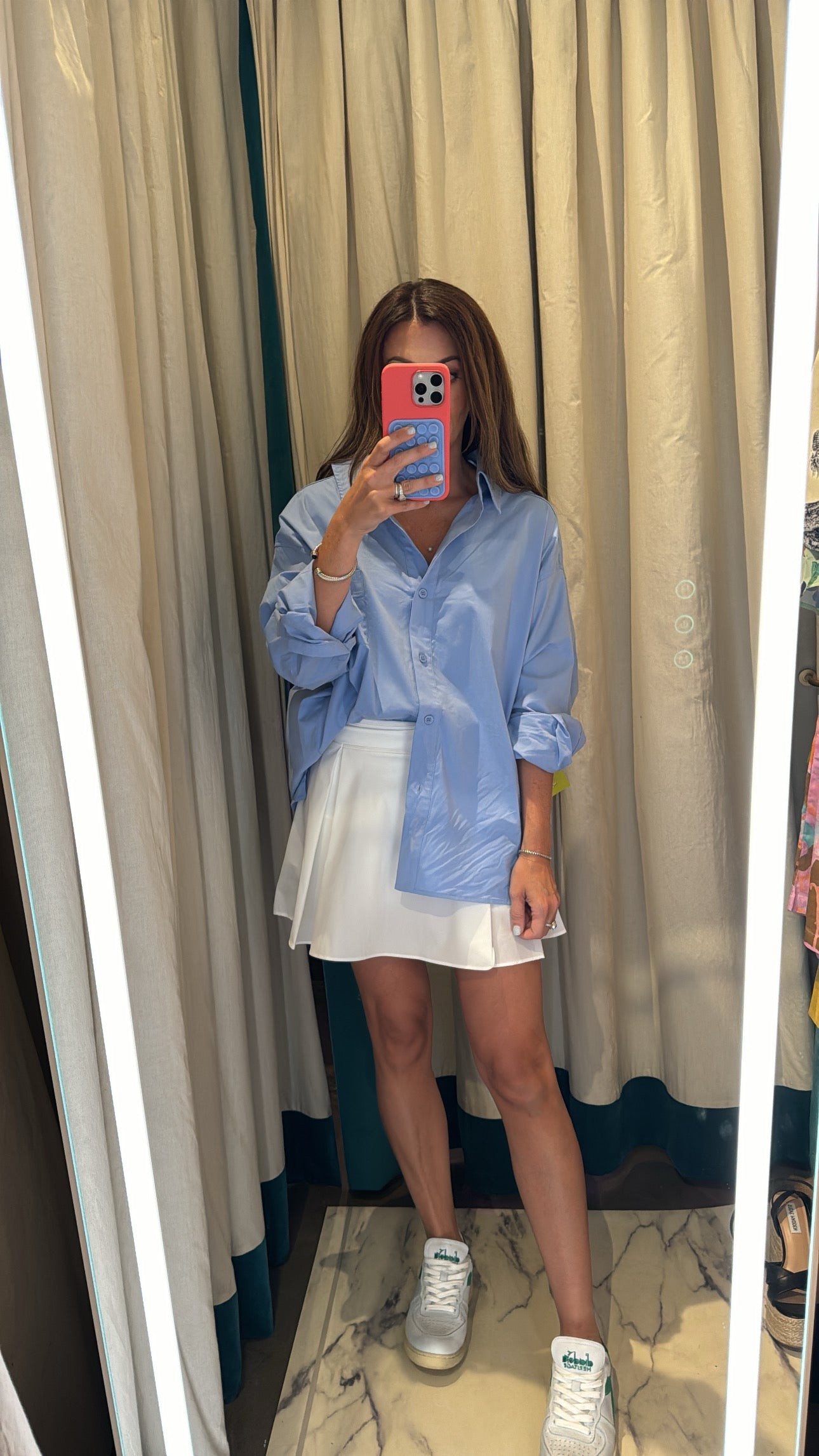 Solid Poplin Oversized Button Up