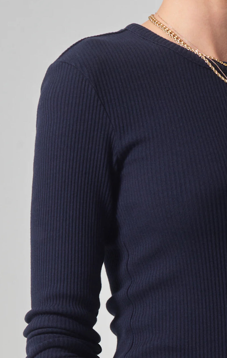 Bina Ribbed Crewneck