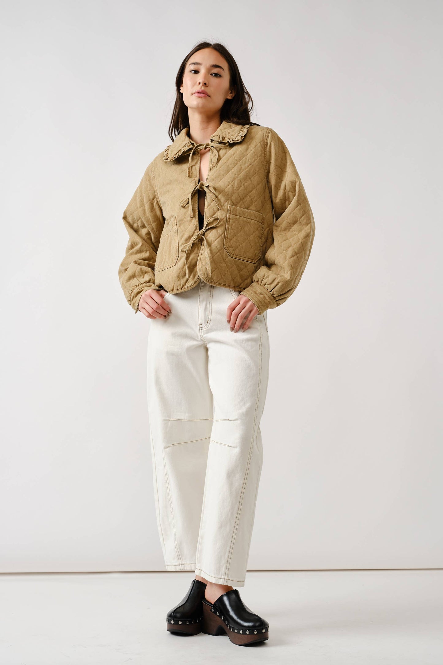 Quilted Camel Jacket