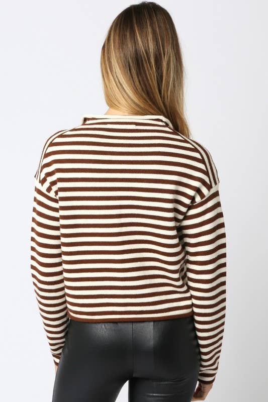 Elina Stripe Knit Top