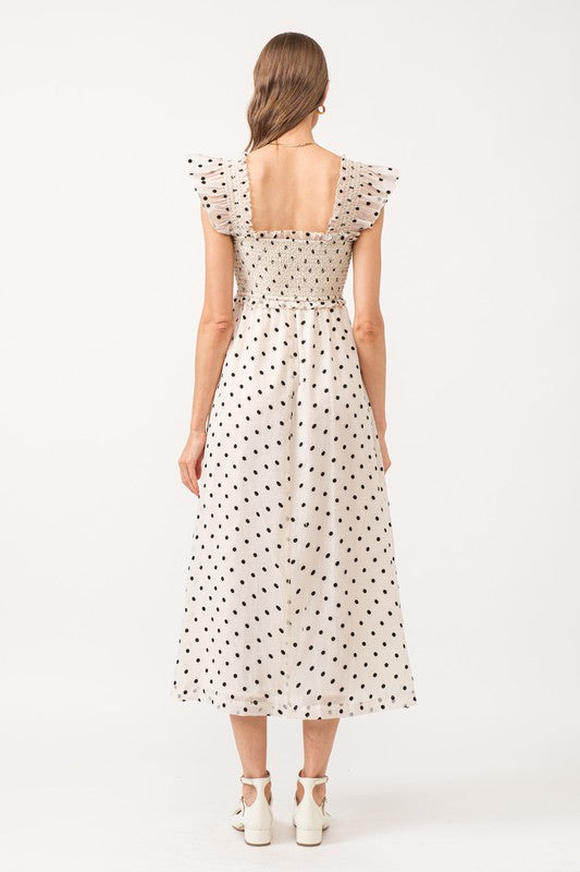 Jacquelyn Polka Dot Midi (Size L)