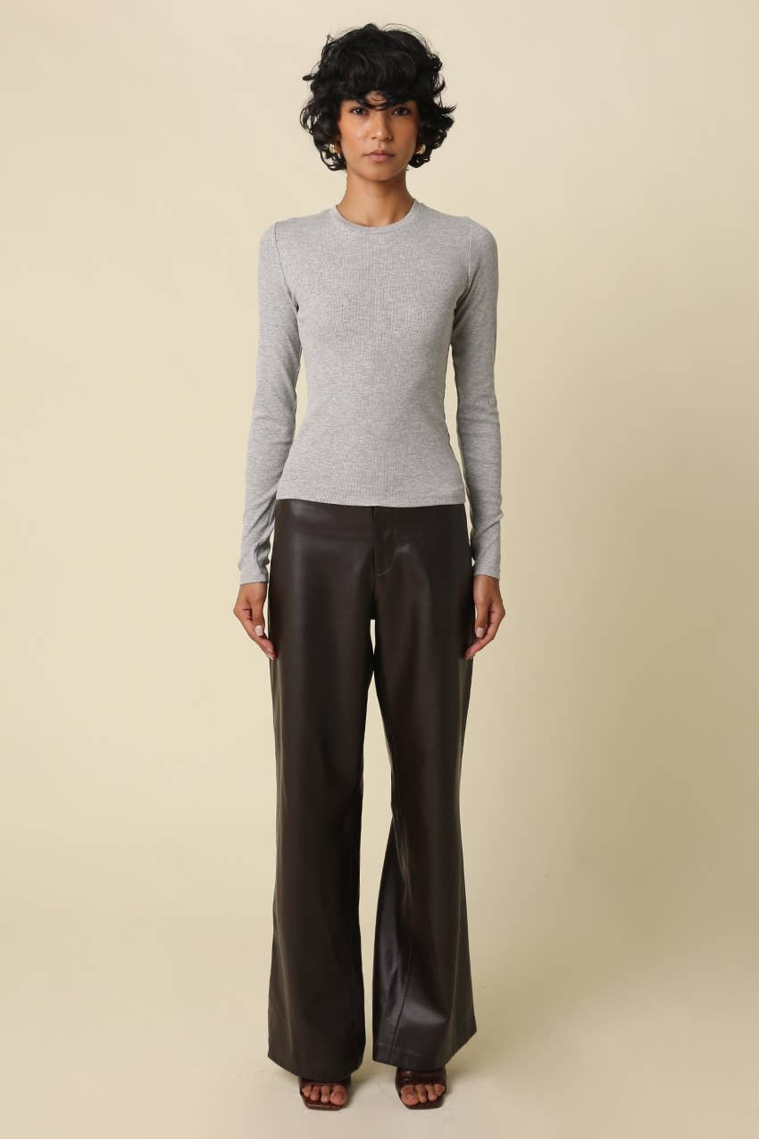 Rimi Slim Fit Crew Neck Top