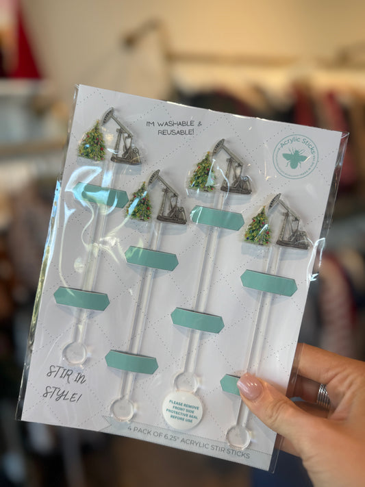 Christmas Tree Stir Sticks