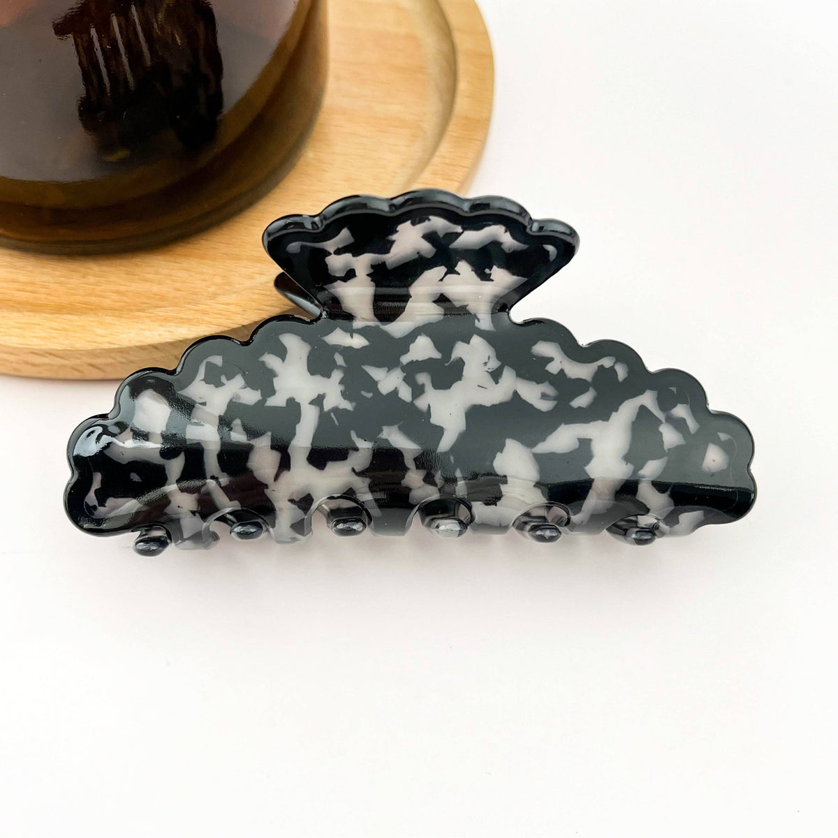 Wavy Marble Hair Clip