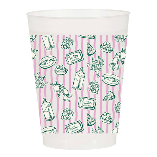 Italian Summer Frosted Cups- Summer