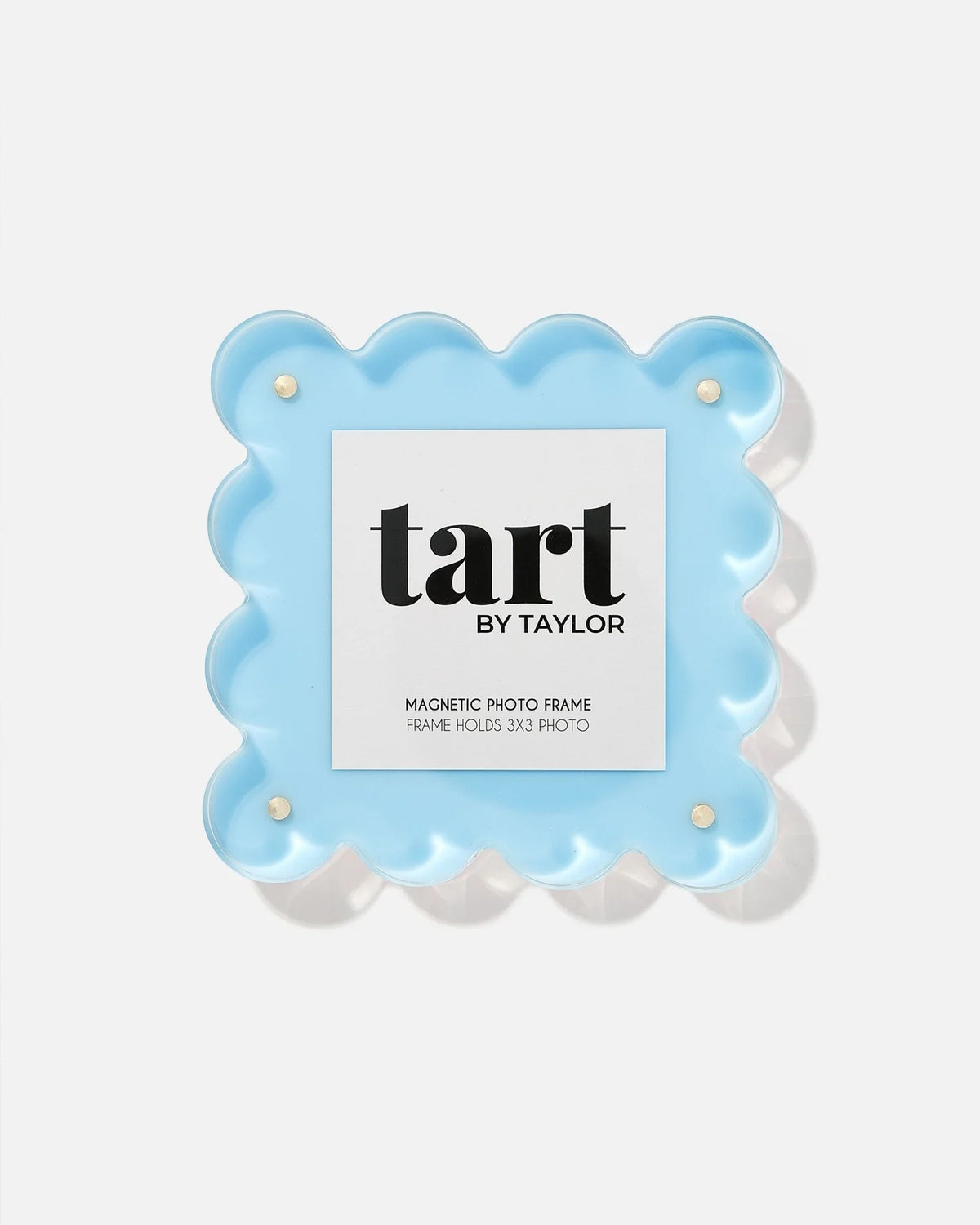 Acrylic Scallop Mini Frame Light Blue