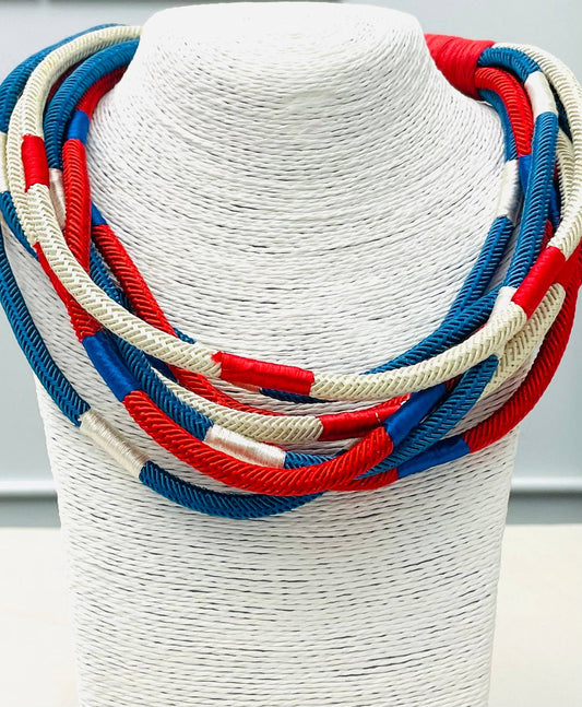 Slub 8 Strand Patriotic