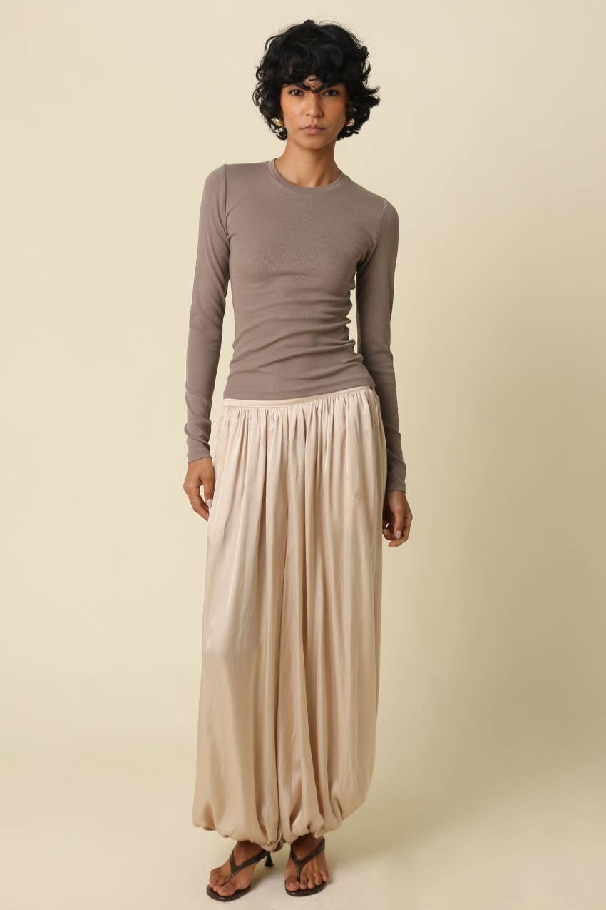Rimi Slim Fit Crew Neck Top