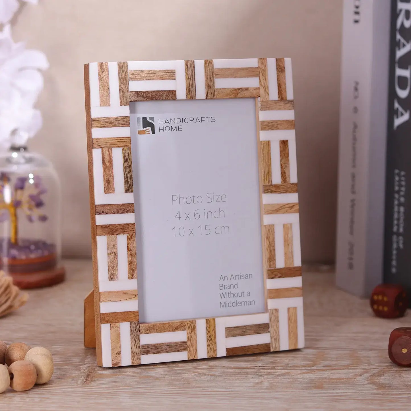 Picture Frames Marquet Grid Resin & Wood Inlay Collection