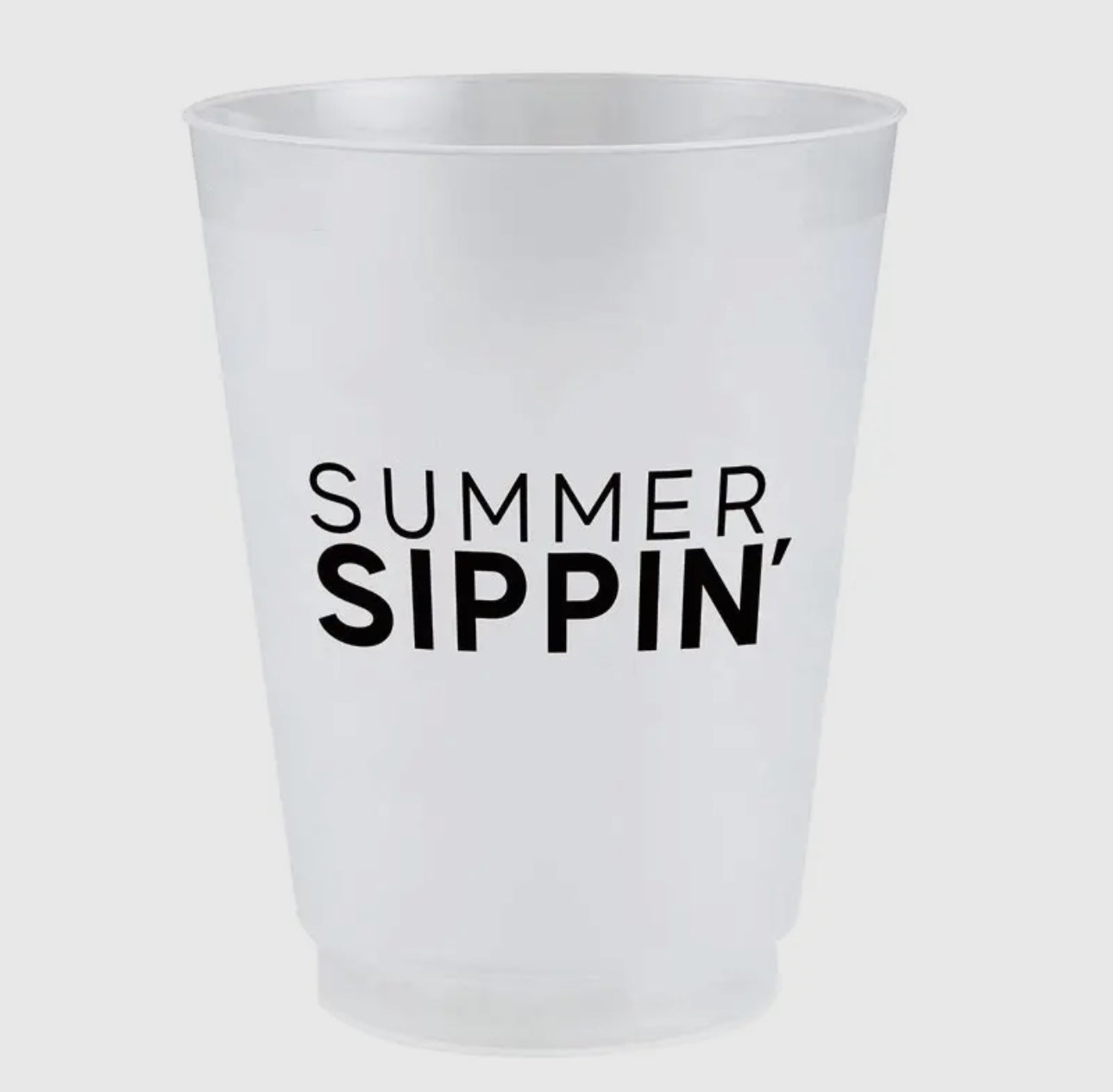 “Summer Sippin” frosted cups