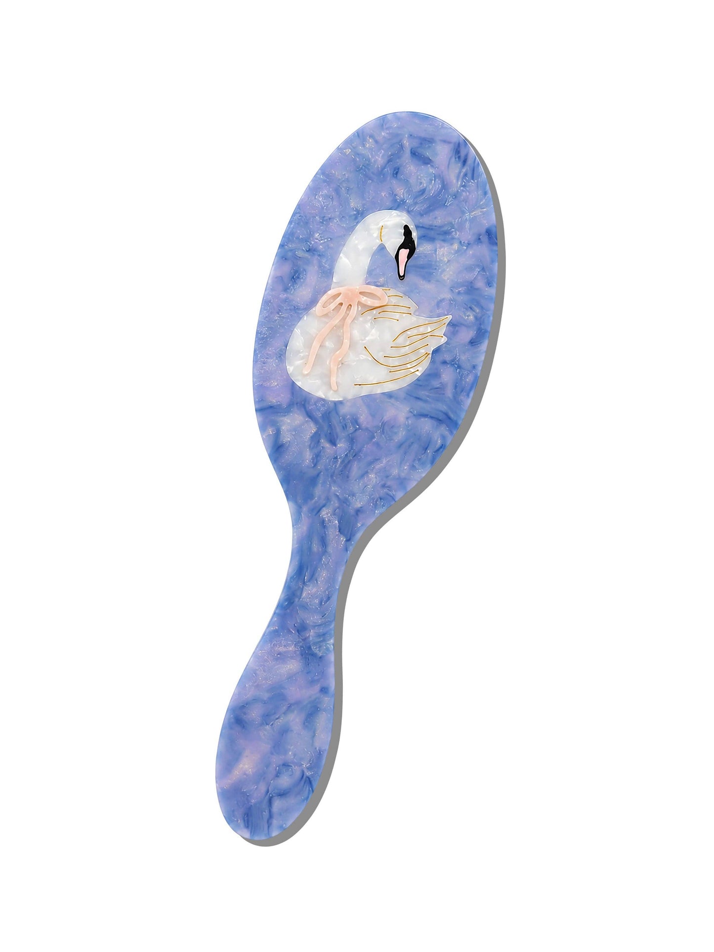 Hand-Painted Bow Swan Amazing Hair Day Brush | Eco-Friendly