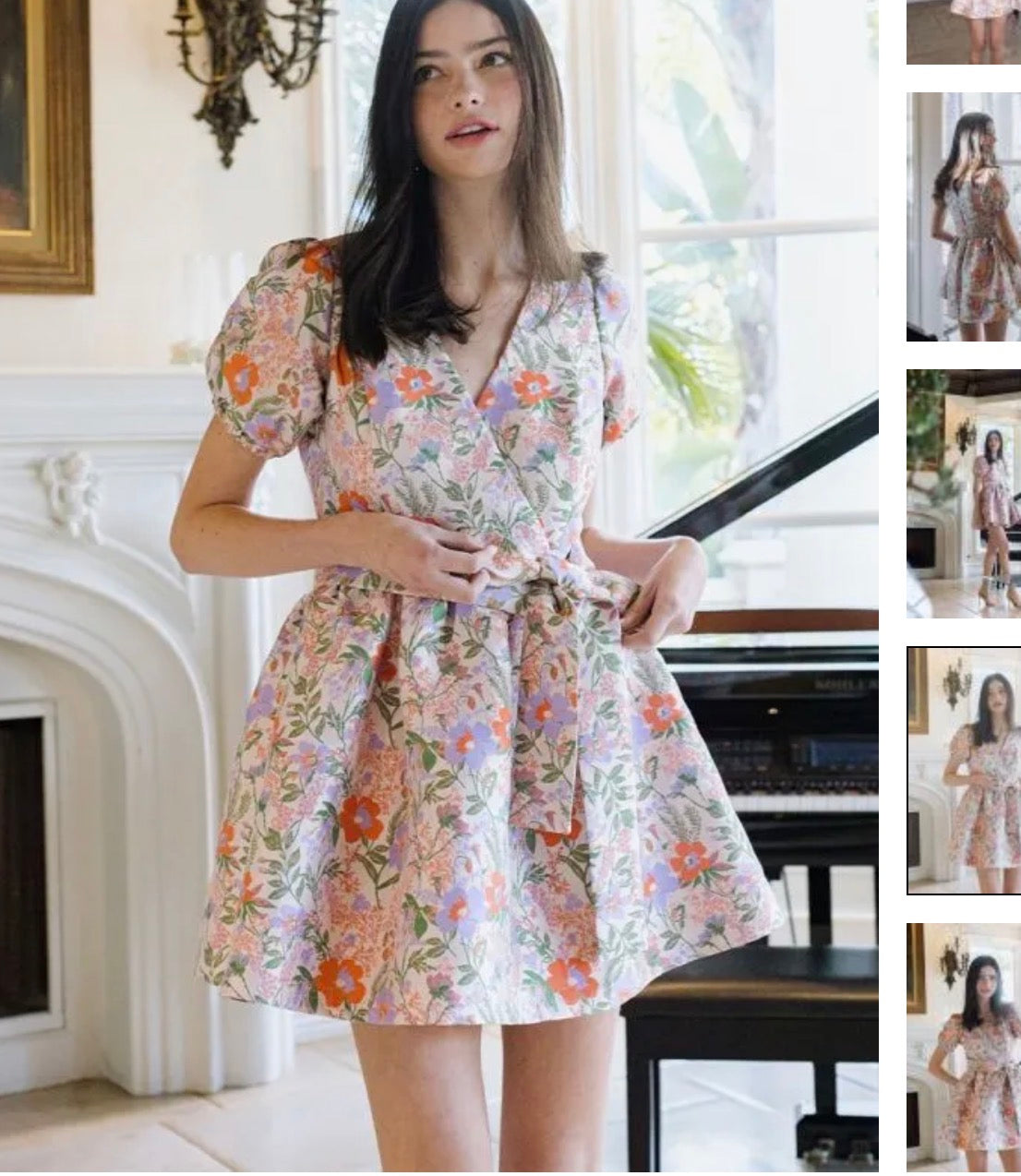 Whimsical Floral Mini Dress