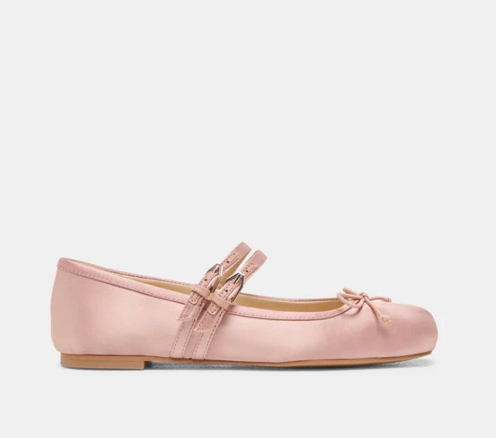 Gibsen Blush Satin Ballet Flat by Dolce Vita