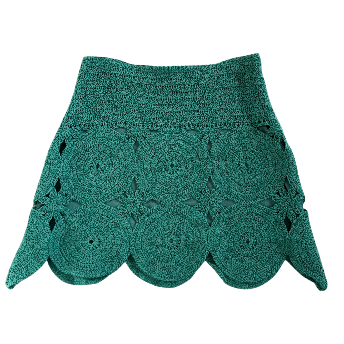 Crochet Circle Mini Skirt