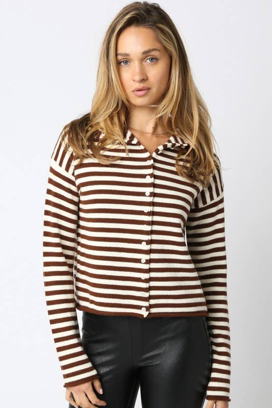 Elina Stripe Knit Top