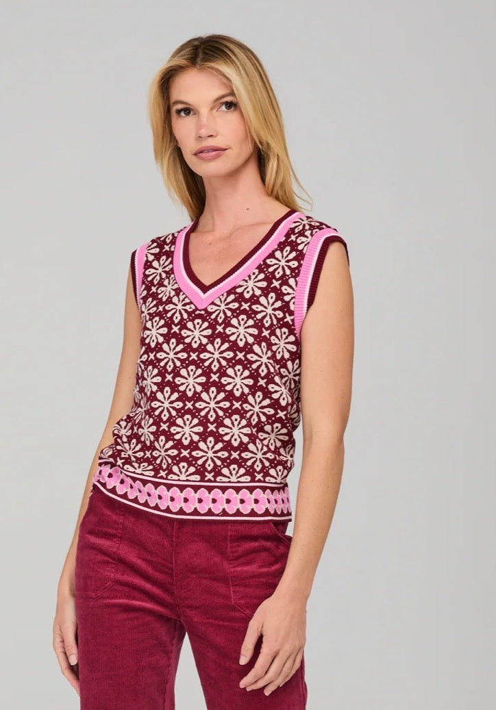 Gig Vest in Merlot