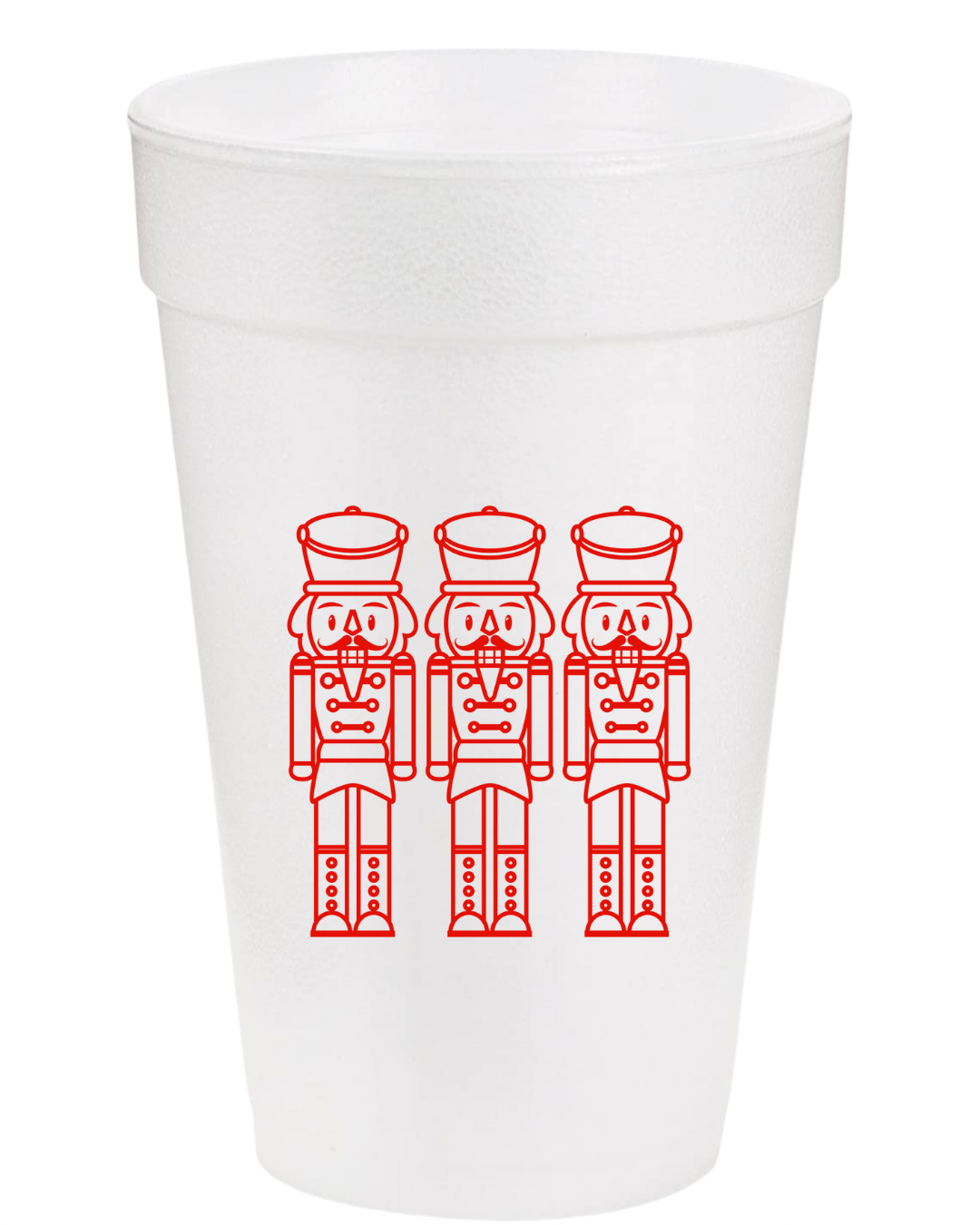 Nutcracker Styrofoam Cups