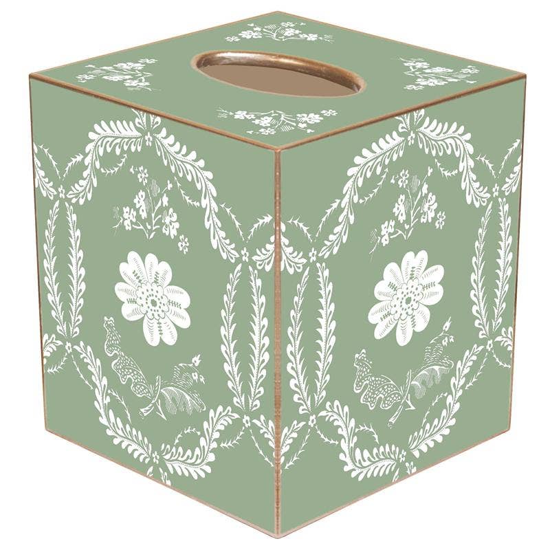 Sage Provincial Tissue Box Cover