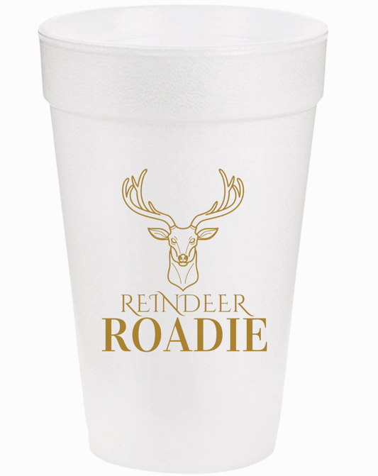 Reindeer Roadie Styrofoam Cups