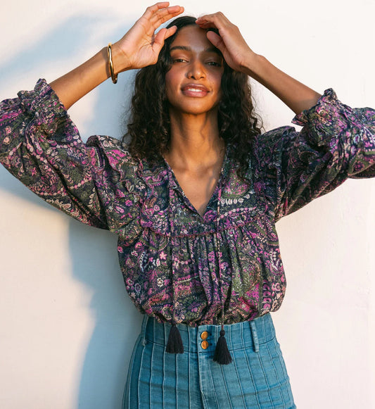 Ainsley Top in Caymen Paisley