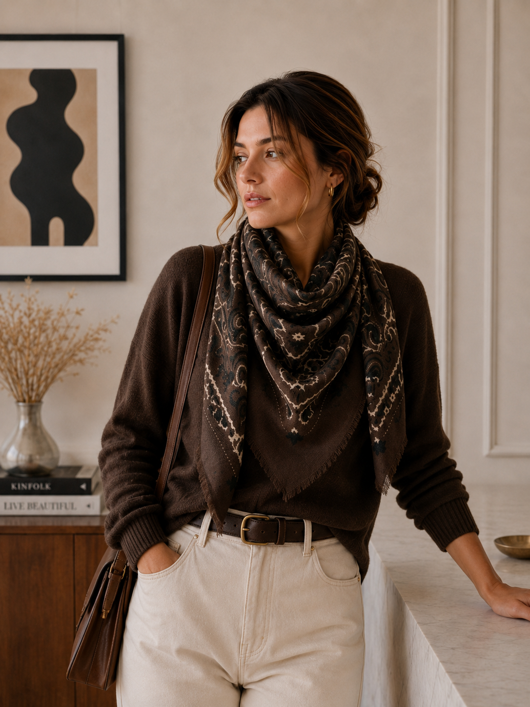 Large Square Bandana Scarf
