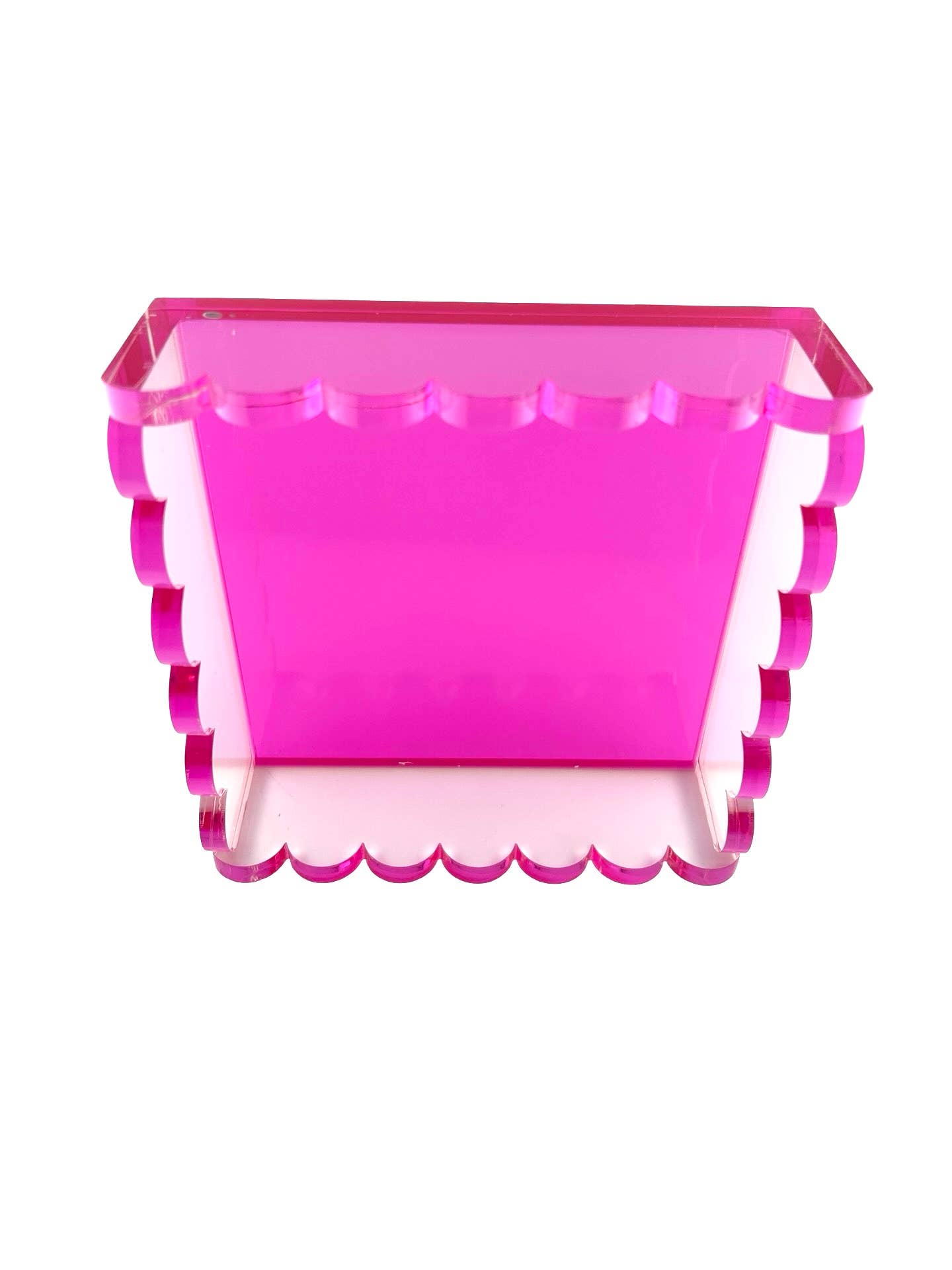 Cocktail Napkin Holder Scalloped/Pink