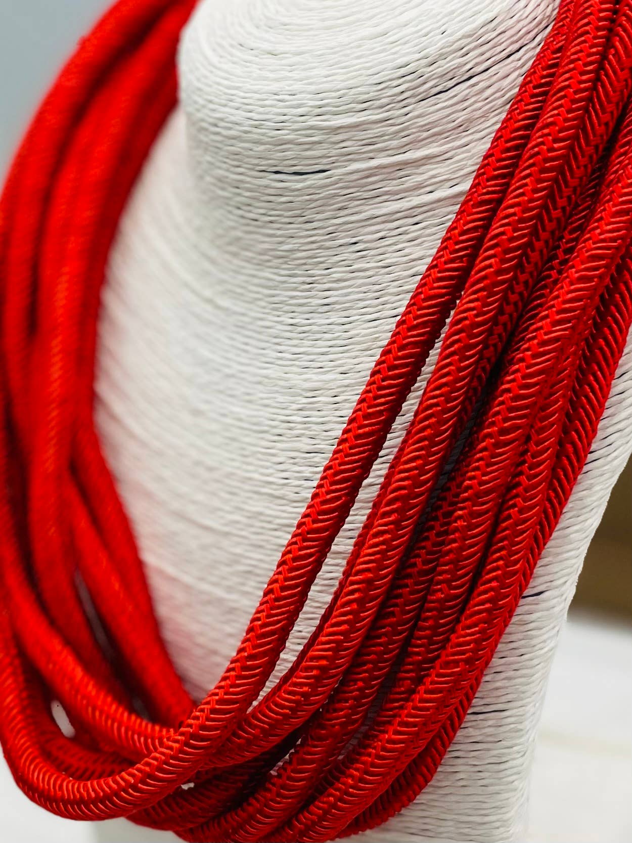 Slub Strand Necklace (red)