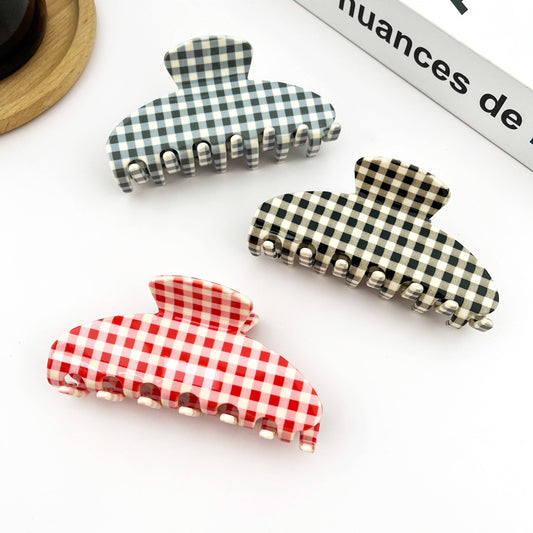 Gingham Hair Clip