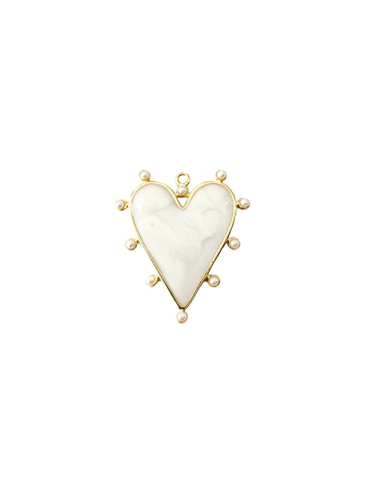 Bandana Scarf Necklace Heart Charm