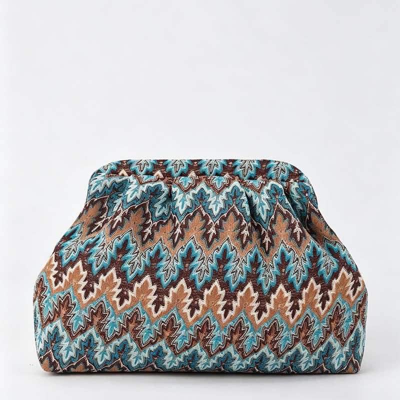 Striped Clutch