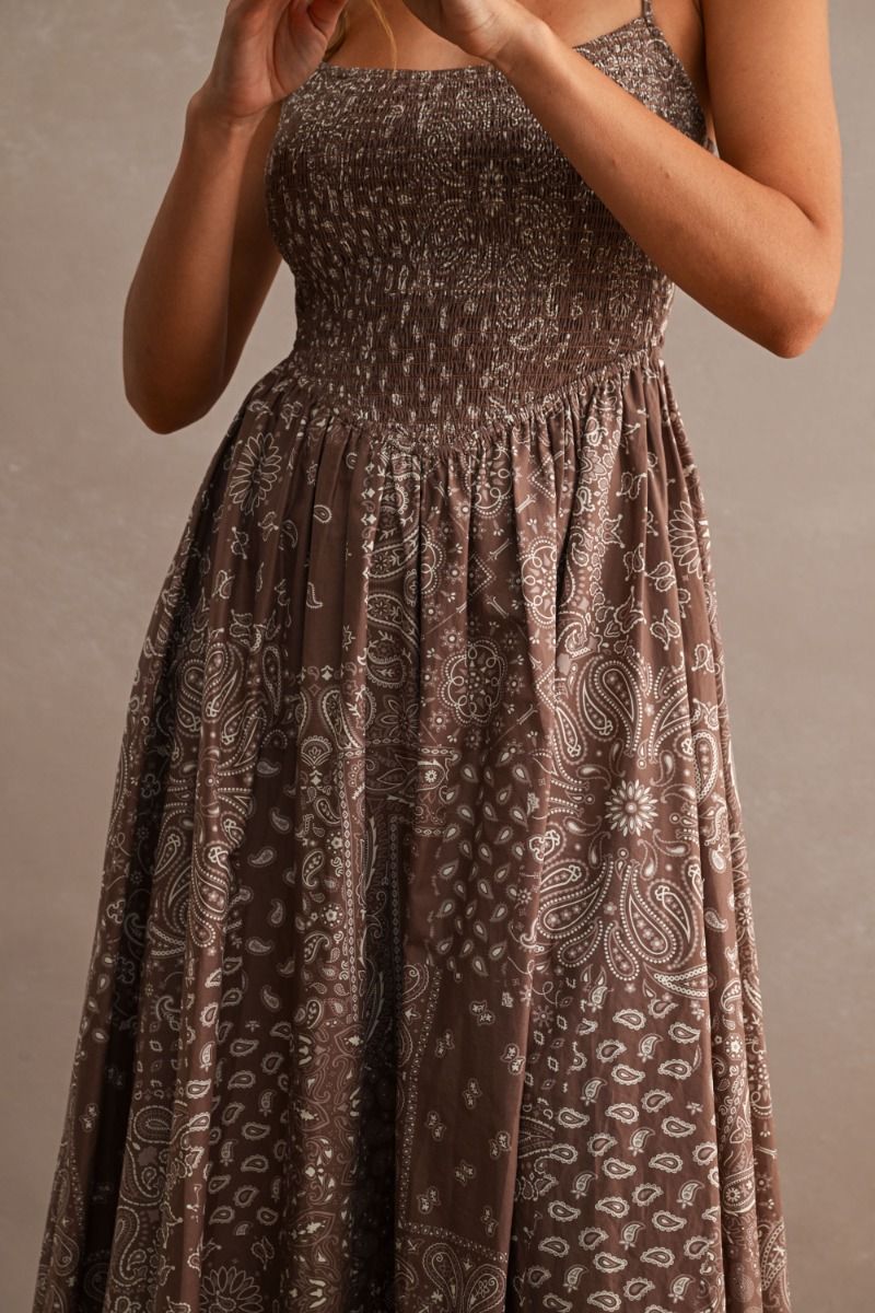 Bandana Paisley Midi Dress